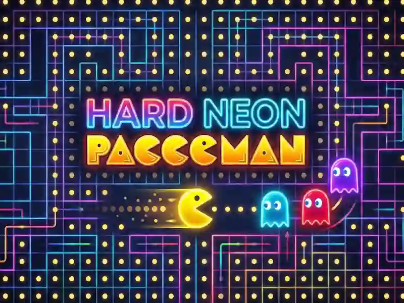 Jogo Paccoman de néon duro online