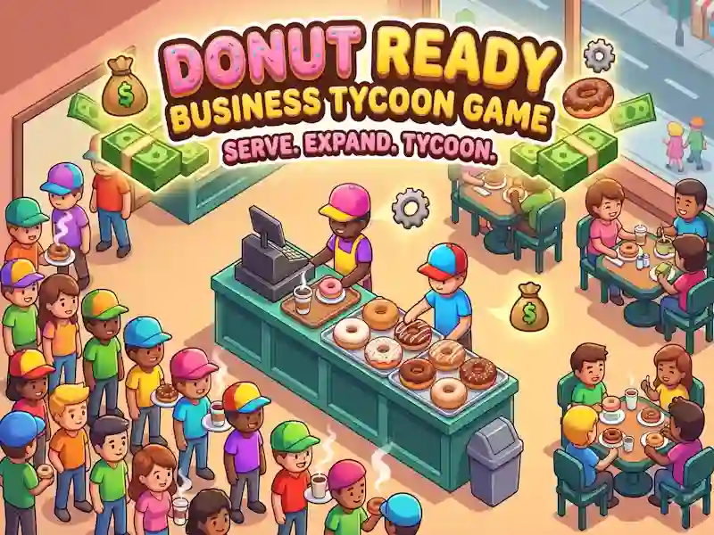 Jogo Donut Ready Business Tycoon Game online