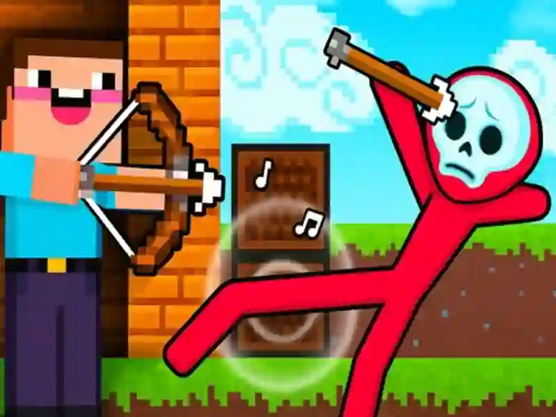 Jogo Noob Archer vs Stickman Zumbi online