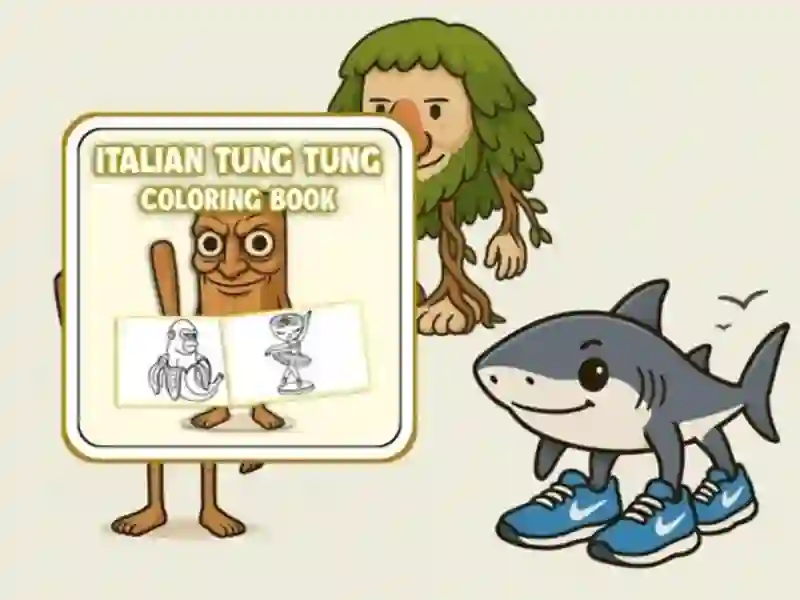 Jogo Tung Tung Sahur Coloring Book online