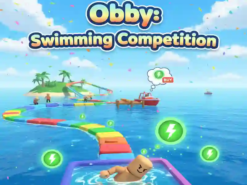 Jogo Obby: competição de natação online