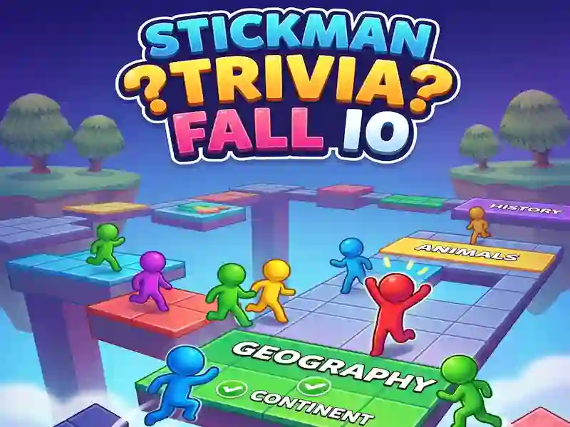 Jogo Stickman Trivia Fall IO online