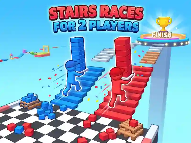 Jogo Stairs Races For 2 Players online