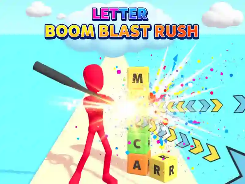Jogo Letra Boom Explosão Rush online