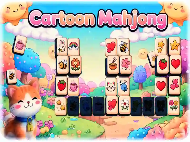Jogo Mahjong de desenho animado online