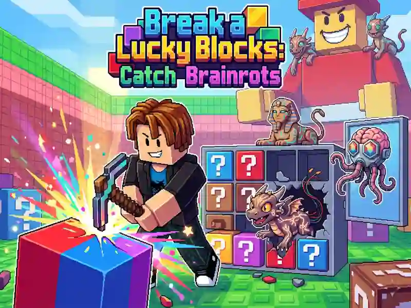 Jogo Break a Lucky Blocks: Catch Brainrots online