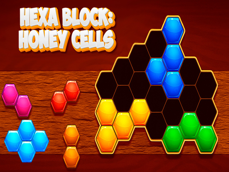 Jogo Bloco Hexa: células de mel online
