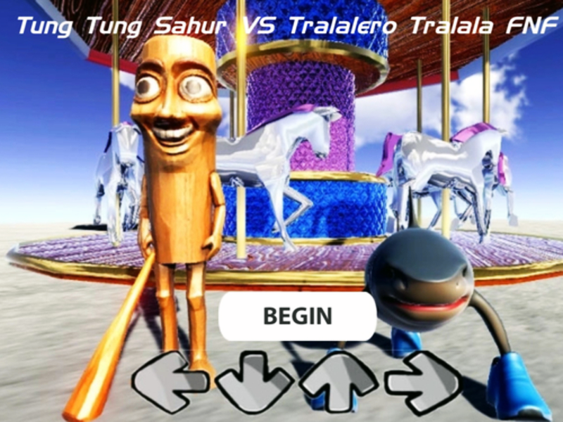 Jogo Tung Tung Sahur vs Tralalero Tralala FNF online