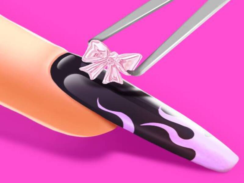 Jogo Prego de acrílico 3D: jogo de unhas online