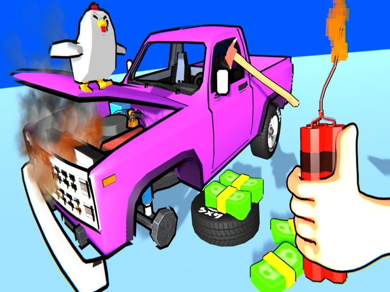 Jogo Esmague o carro em pedaços! online