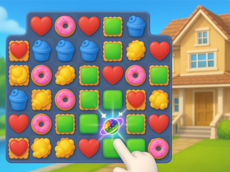 Jogo Match de design de casa 3 online