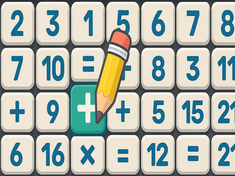 Jogo Edição Genius de palavras cruzadas de matemática online