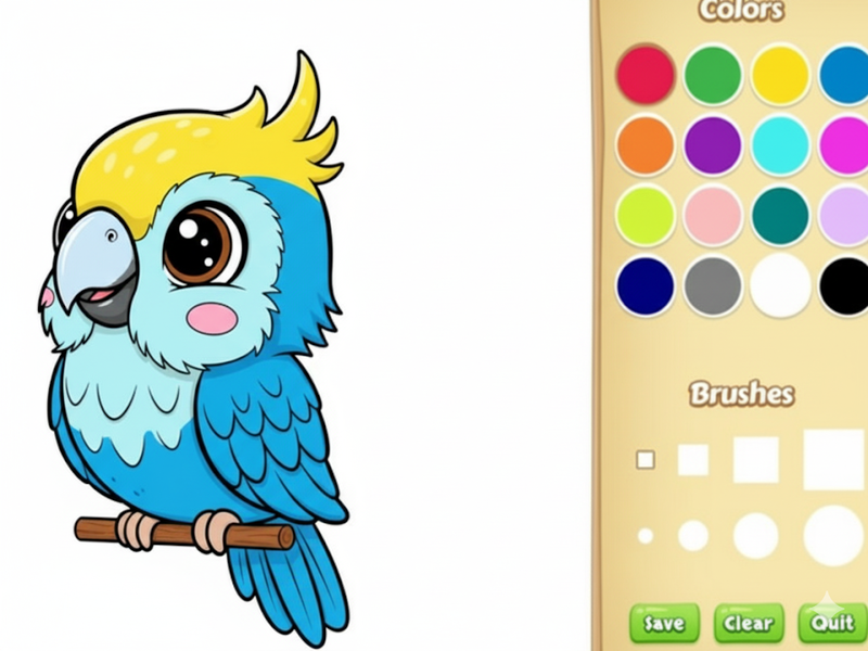 Jogo Livro para Colorir Animal Kawaii online