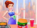 Jogo Diversão do Hambúrguer Dede online