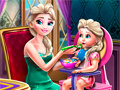 Jogo Alimentação da Pequena Rainha do Gelo online