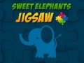Jogo Quebra-Cabeça de Elefantes Doces online