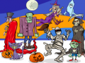 Jogo Encontre 5 Diferenças Halloween online
