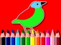 Jogo De Volta À Escola: Livro de Colorir Pássaros online