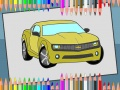 Jogo Livro de Colorir Carros Americanos online