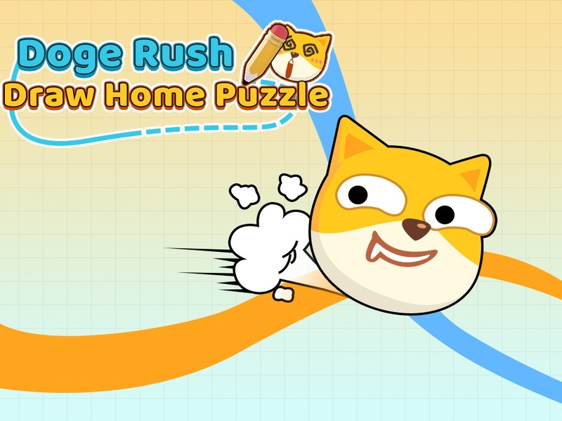Jogo Doge Rush Draw Home Puzzle online