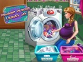 Jogo Princesa Grávida: Dia de Lavagem online
