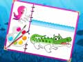 Jogo Livro de Colorir Criaturas Marinhas online