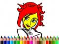 Jogo De volta à escola: Colorindo Menina Fofa online