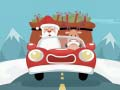 Jogo Quebra-cabeça do Papai Noel dando presentes online