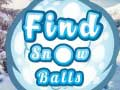 Jogo Encontre as Bolas de Neve online