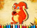 Jogo Livro de Colorir Esquilos online
