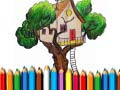 Jogo Livro de Colorir Casa na Árvore online