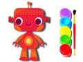 Jogo De Volta às Aulas: Livro de Colorir Robô online