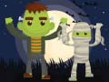 Jogo Colorir Vampiros e Frankenstein online