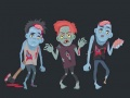 Jogo Colorindo Zumbis e Esqueletos online