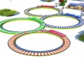 Jogo Corrida de Trem Lowpoly online