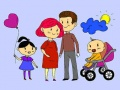 Jogo Livro de Colorir Família Feliz online