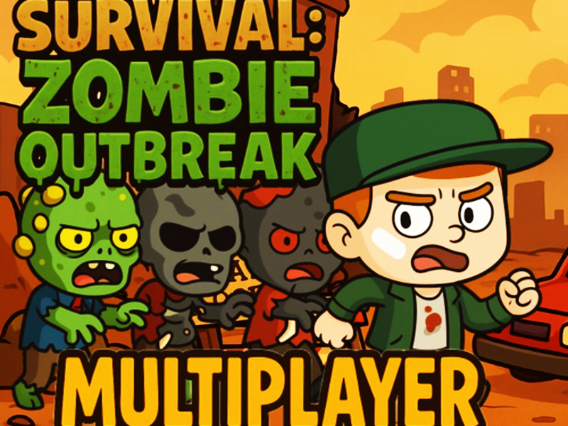 Jogo Multiplayer de surto de zumbis de sobrevivência online