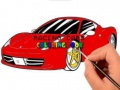 Jogo Livro de Colorir Carros de Corrida online