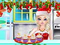 Jogo Irmã Princesa Fazendo Cupcakes de Natal online