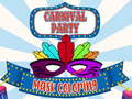 Jogo Coloração de Máscaras de Festa de Carnaval online