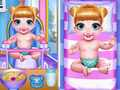 Jogo Tempo Maravilhoso de Banho para Gêmeos online