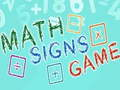 Jogo Jogo de Sinais Matemáticos online