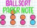 Jogo Classificador de Bolas: Nota em Papel online