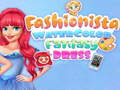 Jogo Fashionista Vestido de Fantasia em Aquarela online