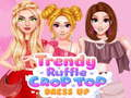Jogo Vestido de Top Cropped e Renda Tampão online