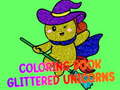 Jogo Livro de Colorir Unicórnios Brilhantes online