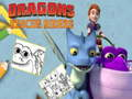 Jogo Livro de Colorir Cavaleiros do Resgate de Dragões online