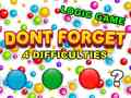 Jogo Não Esqueça online