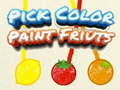 Jogo Escolha a cor Pintar frutas online