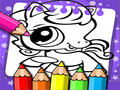 Jogo Livro de Colorir Littlest Pet Shop online